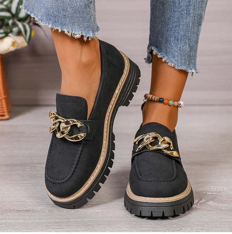 Women's Slip-On Loafers | Mid Heel Casual Shoes | 3 Colours | EU 36–43