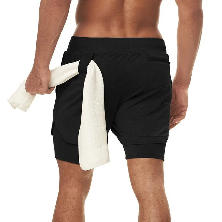 Men's 2-in-1 Running Shorts | Quick Dry Gym & Training Shorts | Sizes M–XXXL