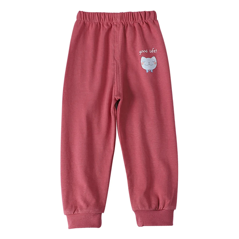 Kids Cartoon Animal Joggers | Unisex Elastic Waist Casual Trousers for Boys & Girls