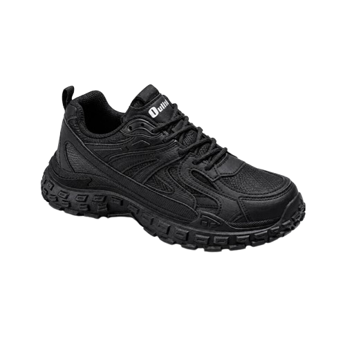 Men's Lace-Up Trainers | Air Mesh Breathable Sneakers | Black | EU 39–44