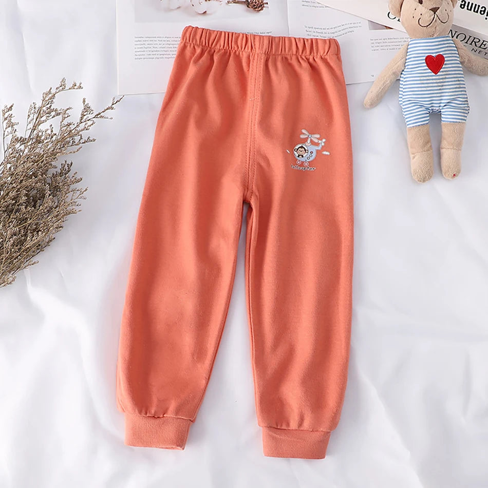 Kids Cartoon Animal Joggers | Unisex Elastic Waist Casual Trousers for Boys & Girls