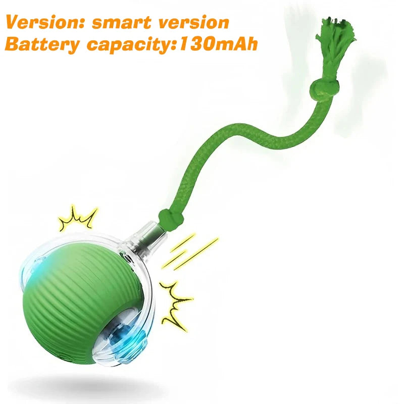 Smart Interactive Rolling Ball Toy for Dogs & Cats | Auto Obstacle Avoidance, 3 Play Modes