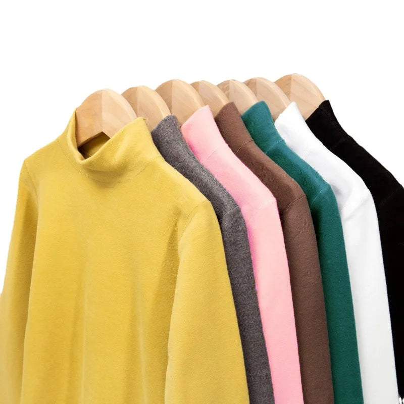 Kids Turtleneck Thermal Top | Long Sleeve Fleece Base Layer for Boys & Girls