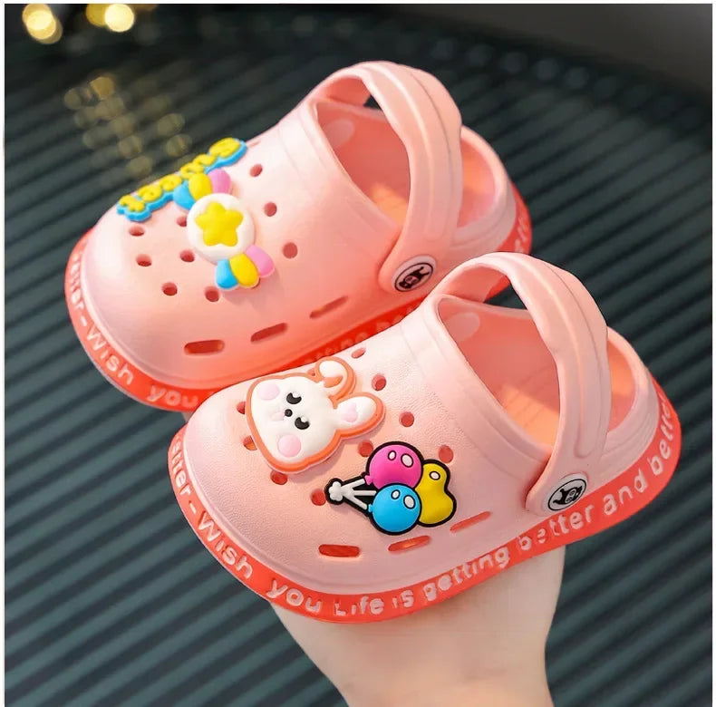 Kids Clogs & Beach Sandals | Lightweight Breathable Cartoon Slip-On Shoes for Boys & Girls