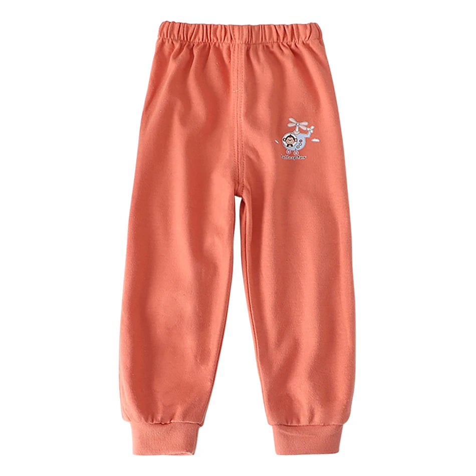 Kids Cartoon Animal Joggers | Unisex Elastic Waist Casual Trousers for Boys & Girls