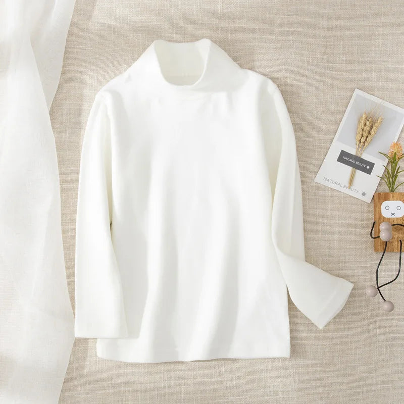 Kids Turtleneck Thermal Top | Long Sleeve Fleece Base Layer for Boys & Girls