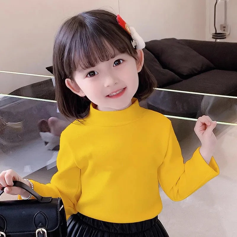Kids Turtleneck Thermal Top | Long Sleeve Fleece Base Layer for Boys & Girls