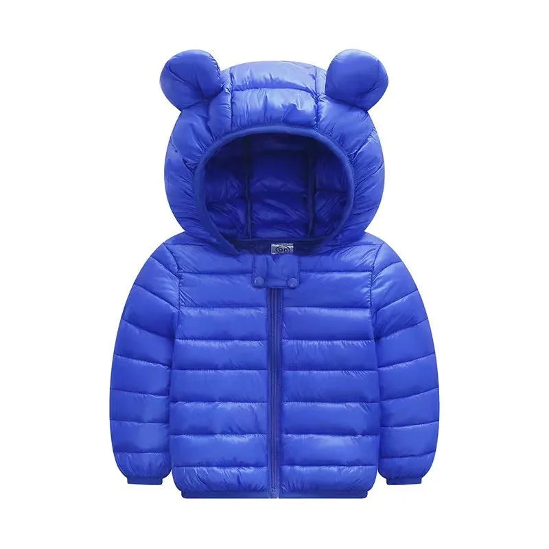Kids Hooded Puffer Jacket | Lightweight Zip-Up Coat for Boys & Girls 0–5 Years