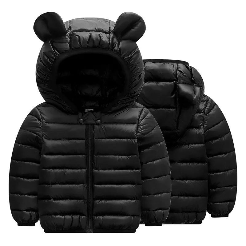 Kids Hooded Puffer Jacket | Lightweight Zip-Up Coat for Boys & Girls 0–5 Years