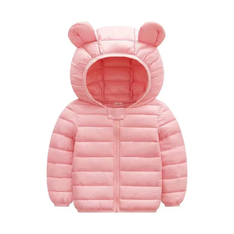 Kids Hooded Puffer Jacket | Lightweight Zip-Up Coat for Boys & Girls 0–5 Years