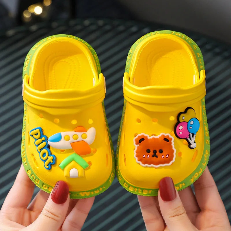 Kids Clogs & Beach Sandals | Lightweight Breathable Cartoon Slip-On Shoes for Boys & Girls