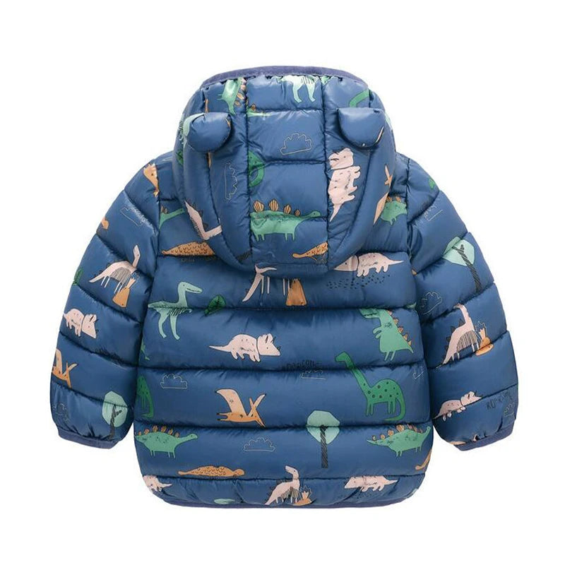 Kids Hooded Puffer Jacket | Lightweight Zip-Up Coat for Boys & Girls 0–5 Years