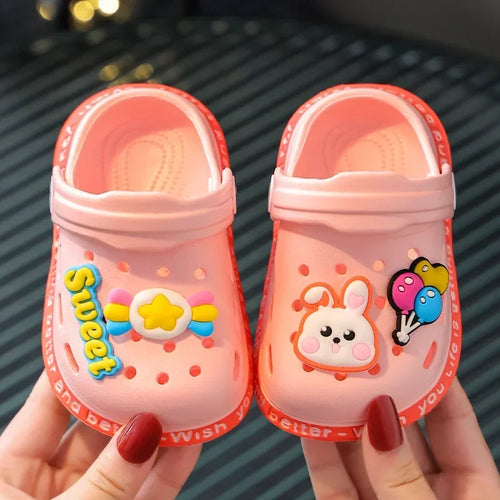 Kids Clogs & Beach Sandals | Lightweight Breathable Cartoon Slip-On Shoes for Boys & Girls