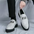 Men's Slip-On Loafers | Thick Sole Faux Leather Casual Shoes | EU 38–46