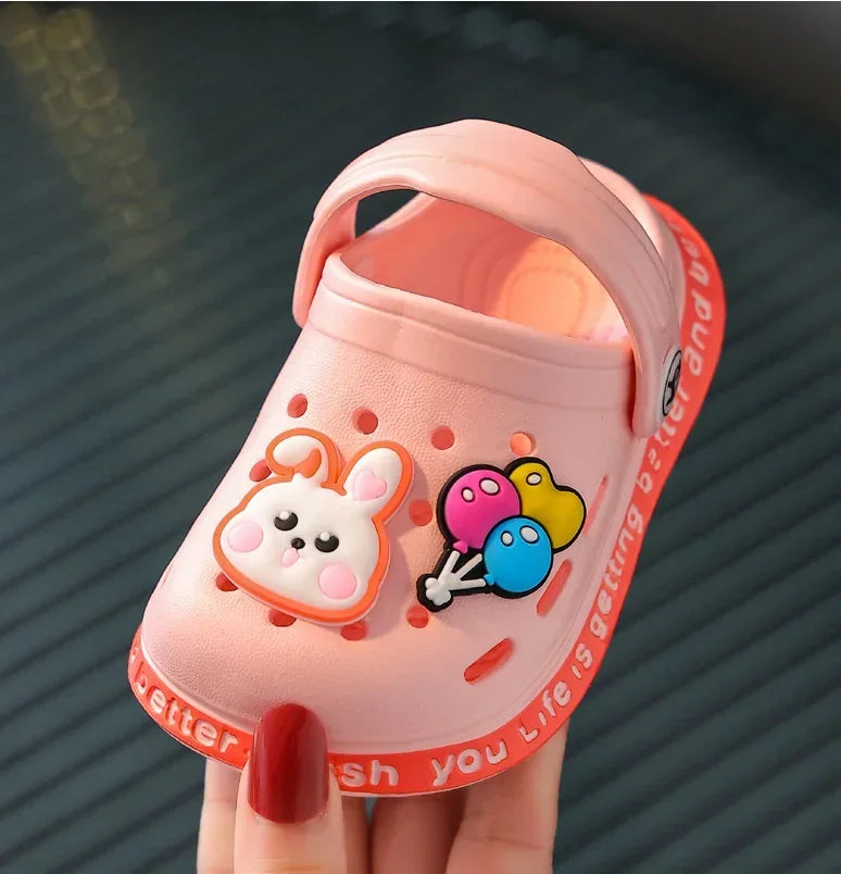 Kids Clogs & Beach Sandals | Lightweight Breathable Cartoon Slip-On Shoes for Boys & Girls