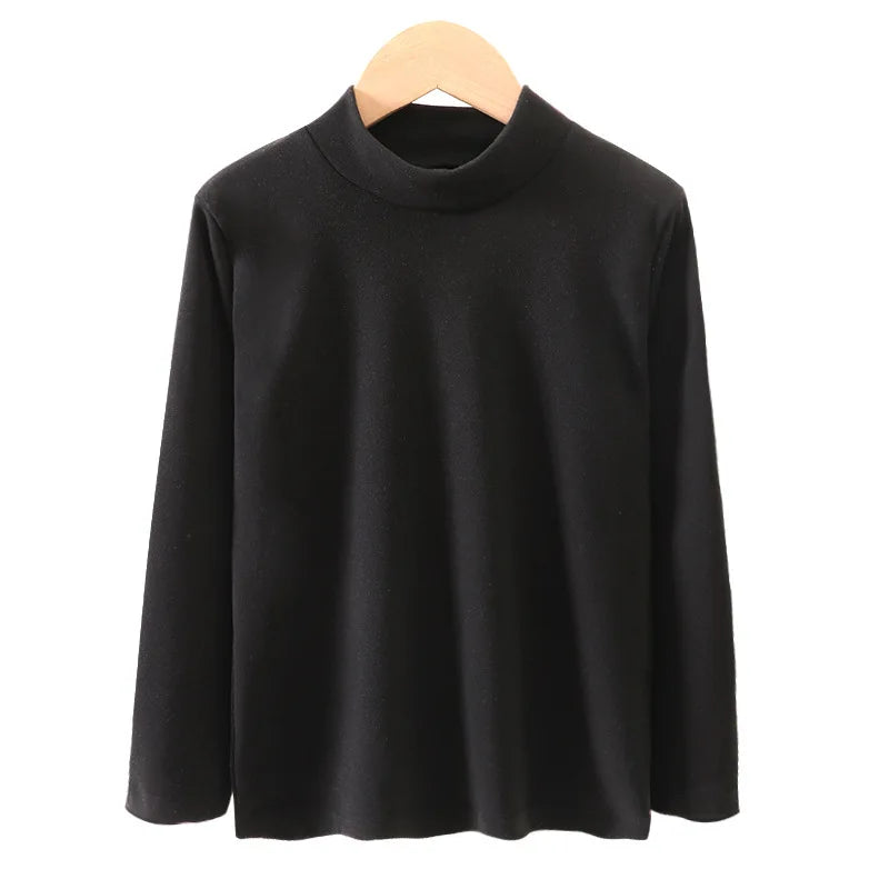 Kids Turtleneck Thermal Top | Long Sleeve Fleece Base Layer for Boys & Girls