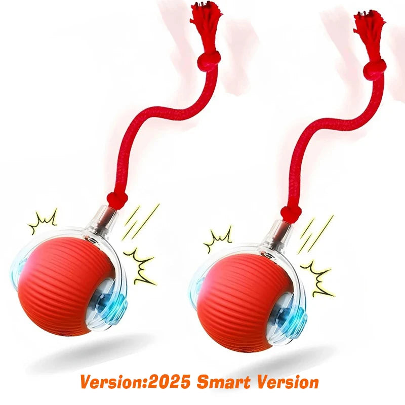 Smart Interactive Rolling Ball Toy for Dogs & Cats | Auto Obstacle Avoidance, 3 Play Modes