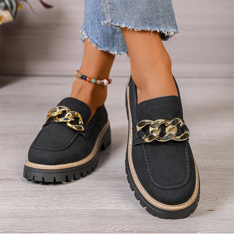 Women's Slip-On Loafers | Mid Heel Casual Shoes | 3 Colours | EU 36–43