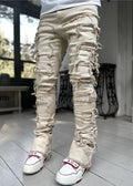 Men's Stacked Ripped Jeans