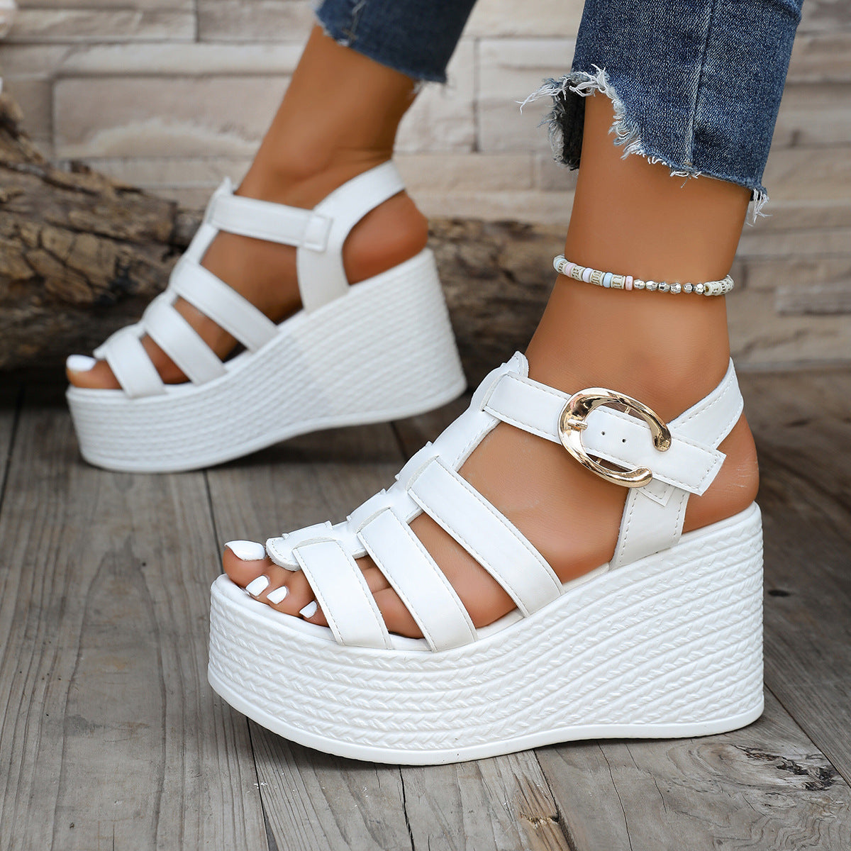 Women's Platform Ankle Strap Shoes