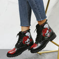 Women's Floral Print Martin Boots