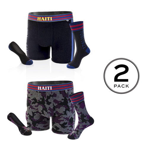 The Haiti 2-Pack | Boxer Briefs & Socks Set | Sizes S–XXL